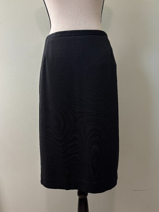 Worth Dresses & Skirts - Worth Black Ribbed Wool Angora Pencil Skirt Made in USA Size 10 Like New